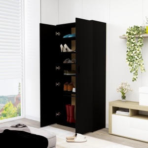 Pantofar, negru, 80 x 39 x 178 cm, PAL - Img 3