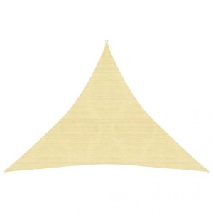 Pânză parasolar, bej, 3 x 3 x 3 m, HDPE, 160 g/m²