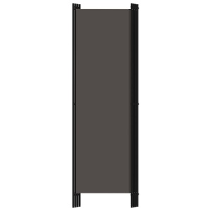 Paravan de cameră cu 4 panouri, antracit, 200 x 180 cm - Img 4