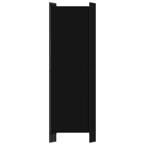 Paravan de cameră cu 5 panouri, negru, 250 x 180 cm - Img 4