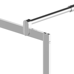 Paravan de duș walk-in, 80 x 195 cm, sticlă ESG transparentă - Img 5