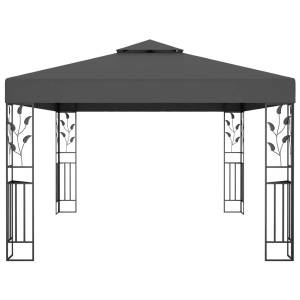 Pavilion cu acoperiș dublu, antracit, 3 x 4 m - Img 3
