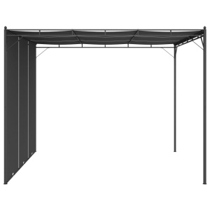 Pavilion de grădină cu perdea laterală, antracit, 3x3x2,25 m - Img 3