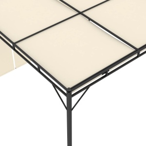 Pavilion de grădină cu perdea laterală, crem, 3x3x2,25 m - Img 6