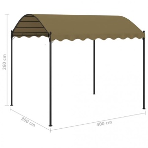 Pavilion, gri taupe, 4x3x2,6 m, 180 g/m² - Img 5