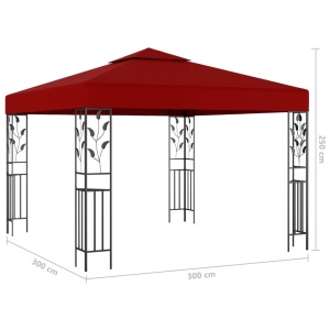 Pavilion, roșu vin, 3 x 3 m - Img 5