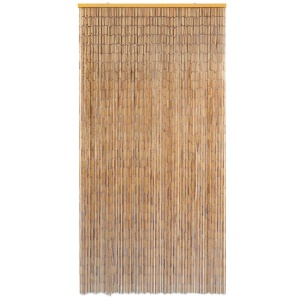 Perdea de ușă pentru insecte, bambus, 100x200 cm - Img 2