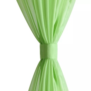 Perdea transparentă Culoare Măr verde 140 x 175 cm 2 buc - Img 4