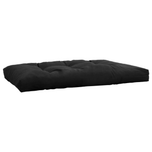 Pernă de scaun de grădină, negru, 120x80x10 cm, material textil - Img 3