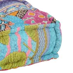 Pernă fotoliu puf, model petice, material textil - Img 3