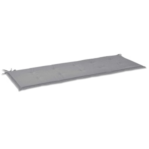 Pernă pentru bancă de grădină, gri, 150 x 50 x 3 cm - Img 2