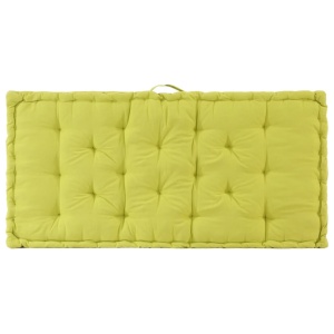 Pernă podea canapea din paleți, verde, 120 x 80 x 10 cm bumbac - Img 7