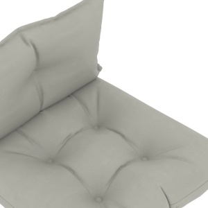 Perne de canapea din paleți, 2 buc., gri taupe, material textil - Img 4