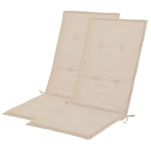 Perne scaun de grădină, 2 buc, crem, 120x50x3 cm - Img 2