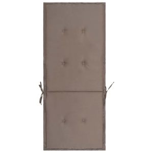 Perne scaun de grădină, 4 buc., gri taupe, 120 x 50 x 3 cm - Img 8