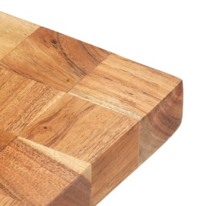 Placă de tocat, 40 x 30 x 3,8 cm, lemn masiv de acacia - Img 5