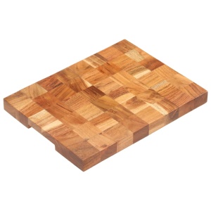 Placă de tocat, 40 x 30 x 3,8 cm, lemn masiv de acacia - Img 9