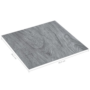 Plăci de pardoseală autoadezive, gri deschis, 5,11 m² PVC - Img 5