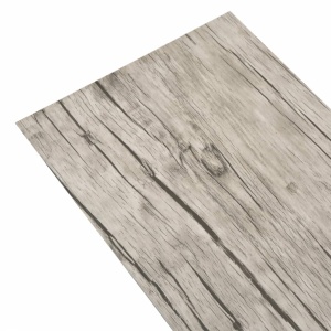 Plăci de pardoseală, stejar decolorat, 5,26 m², 2 mm, PVC - Img 5