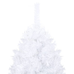 Pom de Crăciun artificial cu ramuri groase, alb, 180 cm, PVC - Img 3