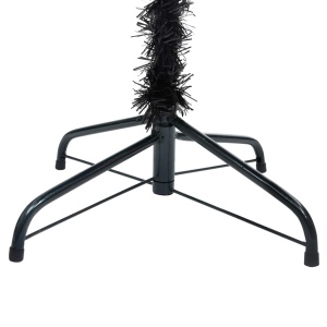 Pom de Crăciun artificial cu suport, negru, 210 cm, PVC - Img 4