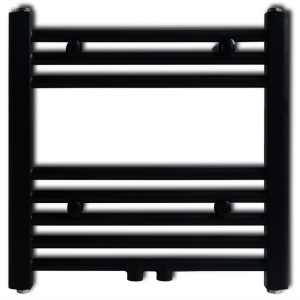 Radiator port-prosop incălzire centrală baie, drept, 480x480 mm, negru - Img 2