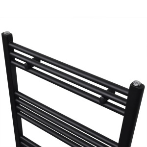 Radiator port-prosop incălzire centrală baie, drept, 500x1160mm, negru - Img 3