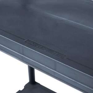 Raft de depozitare, negru, 60 x 30 x 138 cm, plastic, 100 kg - Img 5