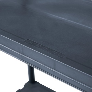 Rafturi de depozitare 2 buc. negru 60x30x180 cm plastic 125 kg - Img 6