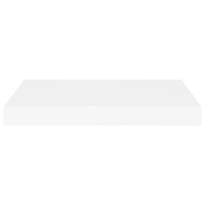 Rafturi de perete suspendate, 2 buc., alb, 40x23x3,8 cm, MDF - Img 8