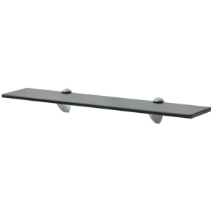 Rafturi suspendate, 2 buc., 60 x 20 cm, sticlă, 8 mm - Img 2