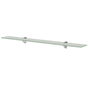 Rafturi suspendate, 2 buc., 80 x 20 cm, sticlă, 8 mm - Img 2