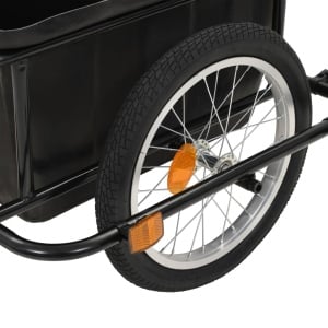 Remorcă de bicicletă pentru mărfuri, 50 L, negru - Img 5