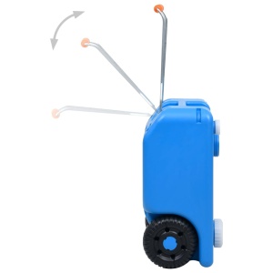 Rezervor de apă cu roți pentru camping, albastru, 25 L - Img 4