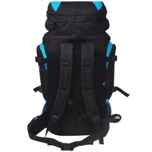 Rucsac pentru drumeții XXL 75 L, Negru și albastru - Img 7