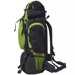 Rucsac pentru drumeții XXL 75 L, Negru și verde - Img 4