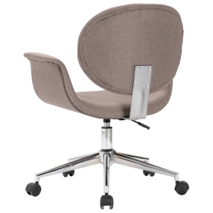 Scaun de birou pivotant, gri taupe, material textil - Img 8