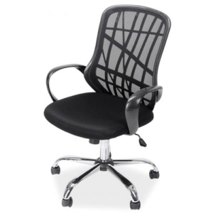 Scaun directorial mesh SL Dexter negru - Img 2
