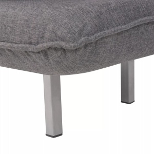 Scaun pivotant și canapea extensibilă, gri inchis, textil - Img 10