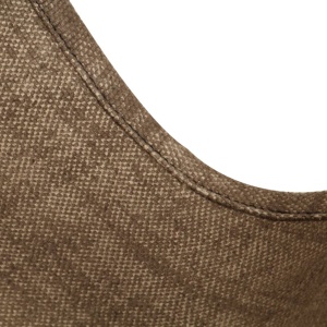 Scaun tip fluture, gri taupe, pânză - Img 5
