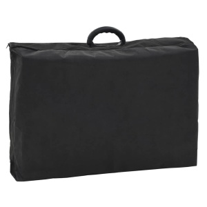 Scaun tratament facial, inlocuitor piele, 185x78x76 cm, negru - Img 7