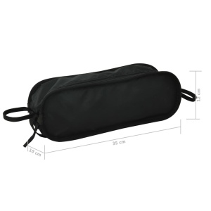 Scaune camping pliabile cu husă, 2 buc., 54x50x65 cm, aluminiu - Img 9