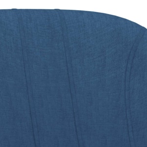 Scaune de bar, 2 buc., albastru, material textil - Img 5