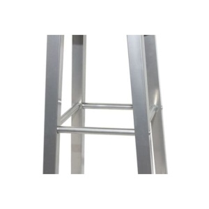 Scaune de bar, 2 buc., metal, șezut din MDF - Img 2