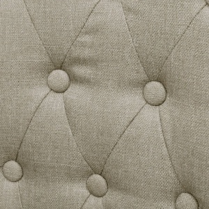 Scaune de bucătărie, 2 buc., bej, material textil - Img 4