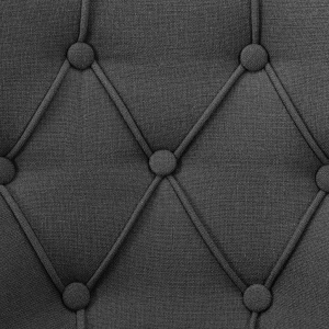 Scaune de bucătărie, 6 buc., gri, material textil - Img 3