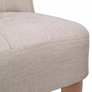 Scaune in stil franțuzesc, 2 buc., crem, material textil - Img 6