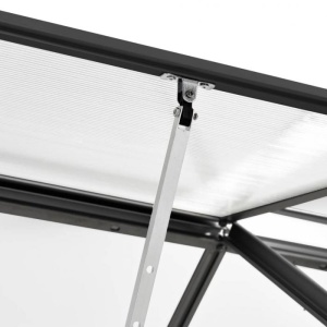 Seră, antracit, 2,47 m² aluminiu - Img 7