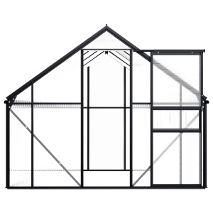 Seră, antracit, 4,75 m², aluminiu - Img 4