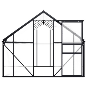 Seră, antracit, 7,03 m², aluminiu - Img 4